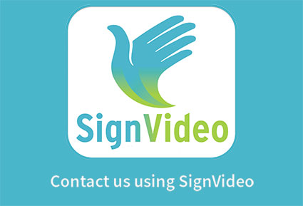 Contact us with SignVideo